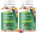 VITEEY Magnesiumgummis für Erwachsene - 170mg Magnesium Citrate Gummy für Ruhe, Schlaf, Nerve & Muskel-Funktion Unterstützung - Vegan, Glutenfrei - 120 Count