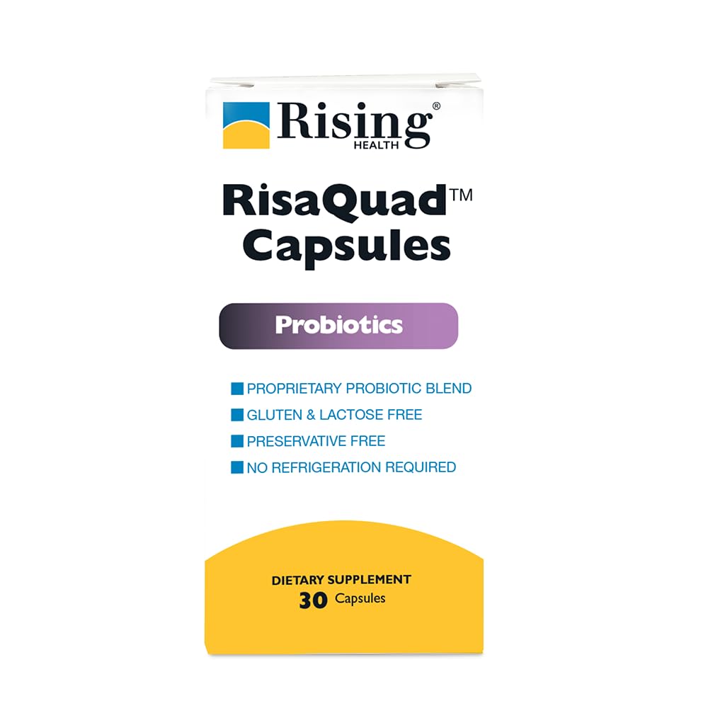 La santé augmente - Risaquad 230mg - Probiotique Dietary Supplément Capsules - 30 count