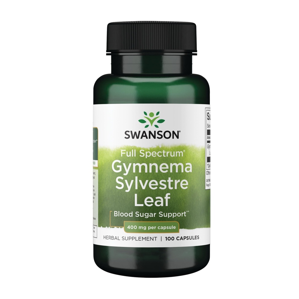Swanson Full Spectrum Gymnema Sylvestre Leaf - Herbe ayurvédique traditionnelle - (100 capsules)