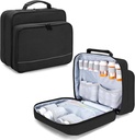 Damero Pill Bottle Organizer, Medizin Flaschen Aufbewahrungstasche Medication Reisen Tragetasche für Pill Organizer, Vitamine, medizinische Ergänzungen, Schwarz, Patentdesign