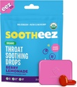 Sootheez Organic Throat Beruhigende Tropfen für Erwachsene, Berry Lemonade, 25 Count, Nachfüllbar, Große Verkostung Tropfen, die beruhigende Schmerzen