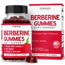 Berberine Gummies mit Ceylon Cinnamon (1.200mg) Premium Sugar-Free Berberine Ceylon Cinnamon Ergänzung für Erwachsene - Third-Party getestet, Non-GMO & Made in USA - 60 Count Chewable Gummies