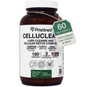 PRISTINEs CelluClean Liver Cleanse and Detox Supplement – TUDCA, Yarrow Extract & Milk Distle – 3rd Party Tested, Non-GMO Bile Salt Remover – Vegan, GMP Facility, Made in USA Glasflasche