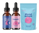JoySpring SleepBerry Mélatonine liquide, Citrate de magnésium et gouttes de glycinate, et bâton de pixie de safran d'humeur pour enfants