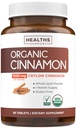USDA Organic Ceylon Cinnamon Pillen - Hohe Potenz Ceylon Cinnamon Ergänzung mit 1000mg pro Servierung für Vollkörper Antioxidantien Unterstützung - Vegan Non-GMO cGMP Made & Lab Verified (1 Monat Versorgung)