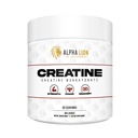 ALPHA LION Poudre monohydratée de la créatine, 5000mg par portion (5g), soutient la force musculaire, la puissance, la performance athlétique, supplément de la créatine pure en Polvo (60 portions, non aromatisées)
