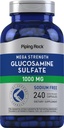 Piping Rock Glucosamine Sulfate 1000mg. 240 Capsules Mega Strength.