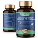 Lutéine 40mg et Zeaxanthin 8mg Vitamines oculaires, avec Astaxanthin, Bilberry, Taurine, Vitamines A C E Zinc, Blue Light & Macular Support, 120 Capsules de Veggie