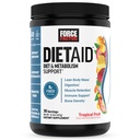 Facteur de force Diet Aid Poudre, Métabolisme Booster et complément alimentaire pour la masse corporelle maigre avec 15x Plus Absorbable Chromium, Rafraîchissement et Délicieux, Fruits tropicaux, 30 portions
