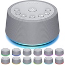 SoundLegend Sleep White Noise Sound Machines 32-Level Volume 30 Sounds 12 Colors Light 5 Timers Adjustable Light Brightness Compact for Everyone Travel Gift Memory Function