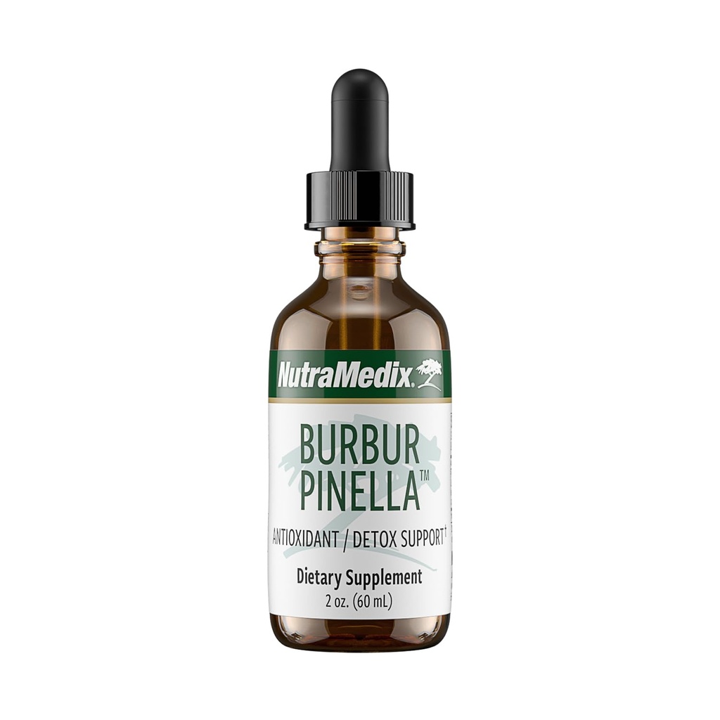 NutraMedix Burbur-Pinella Brain Health Supplements für Erwachsene - Combat Brain Fog & Promote Nerve Support - Aid A Healthy Full Body Detox Cleanse - Bioavailable Liquid Format (2 oz / 60 ml)