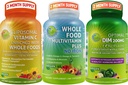 SUPPLEMENTS STUDIO Vegan Immune, Energie & Hormone Unterstützung Bundle für Männer und Frauen – Vegan ganze Lebensmittel Multivitamin ohne Eisen + Liposoma Vitamin C 1500mg + Optimal DIM 200mg mit BioPerine®