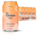 Magnésium et boisson adaptogène, Boissons de relaxation, 12 onces (Peach Ginger, 12 pack)