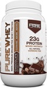 Pure Label Nutrition 100% Grass-Fed, Chocolate Whey Konzentrat Protein Pulver (24g) mit essentiellen Aminosäuren, für Pre and Post Workout Erholung & Muskelaufbau, Low Fat & Low Carbs - 2lbs
