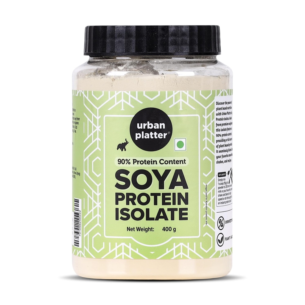 Urban Platter Soya/Soy Protein Isolate Powder, 400G / 14.1Oz (Nutritional, Dairy Free And Gluten Free)
