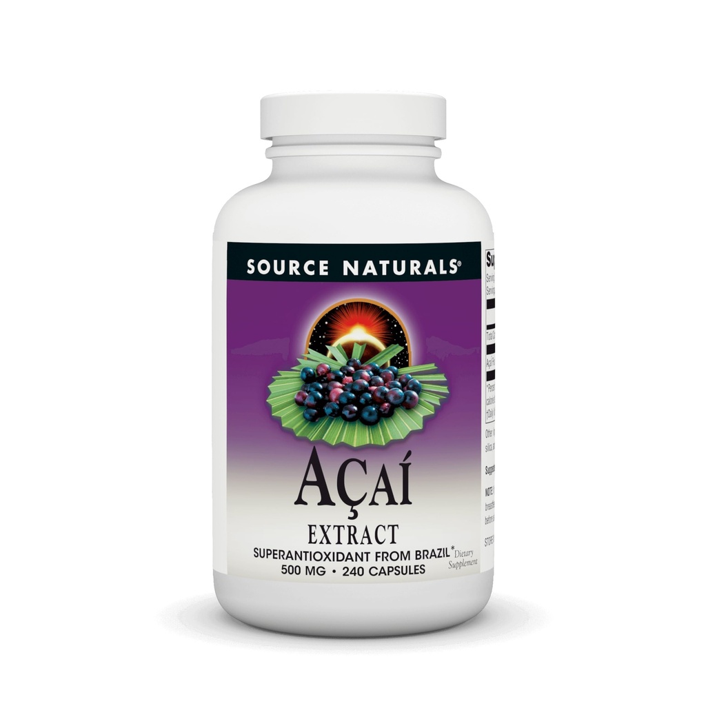 Quelle Naturals Acai Extract, Superantioxidant aus Brasilien* - 500 mg - 240 Vegetarische Kapseln