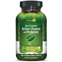 Irwin Naturals Aloe & Triphala Active Cleanse + Probiotiques - 60 Softgels liquides - Soutien digestif naturel - Détox doux, efficace + soin des colonies 2 parties - Nourish + Balance