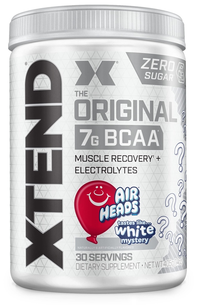 Scivation Xtend XTEND Original BCAA Powder Airheads Candy Flavor, 7g BCAA und 2,5g L-Glutamin, Sugar Free Post Workout Muscle Recovery Drink mit Aminosäuren für Männer & Frauen, 30 Servierungen