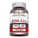 Erstaunliche Formeln BCAA 2:1:1 1000 Mg pro Servieren | Kapseln | Verzweigte Kette Aminosäuren Supplement | Non-GMO | Gluten-Free | Made in USA (1 Pack, 500 Count)