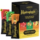Ambrosia Fasting Elektrolyte Pulver | EAA Aminosäuren, BCAA & HMB | Zucker kostenlose Hydration mit Kokosnusswasser | Vegan, Glutenfrei | 24 einzelne Servierpakete | Variety Pack