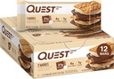 Quest Nutrition S'mores Protein Bars, 21g Protein, 1g Zucker, 4g Net Carb, Glutenfrei, Keto Friendly, 12 Count