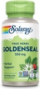 SOLARAY Goldenseal Root 550mg - Golden Seal Capsules - Kräuter-Ergänzungen für Wellness-Unterstützung - Non-GMO, Vegan, Glutenfrei, Lab Verified, 60-Day Geld zurück Garantie, 50 Servierungen, 50 VegCaps