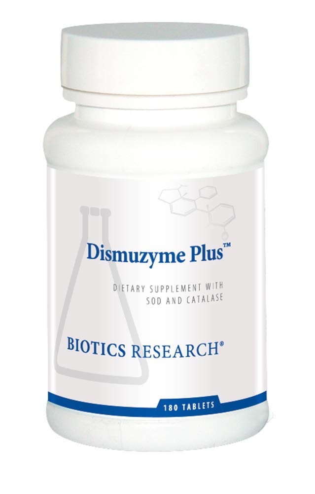 Recherche en biotique Dismuzyme Plus Activité antioxydante élevée, soutient le système immunitaire, le confort et la flexion articulaire, 180 comprimés