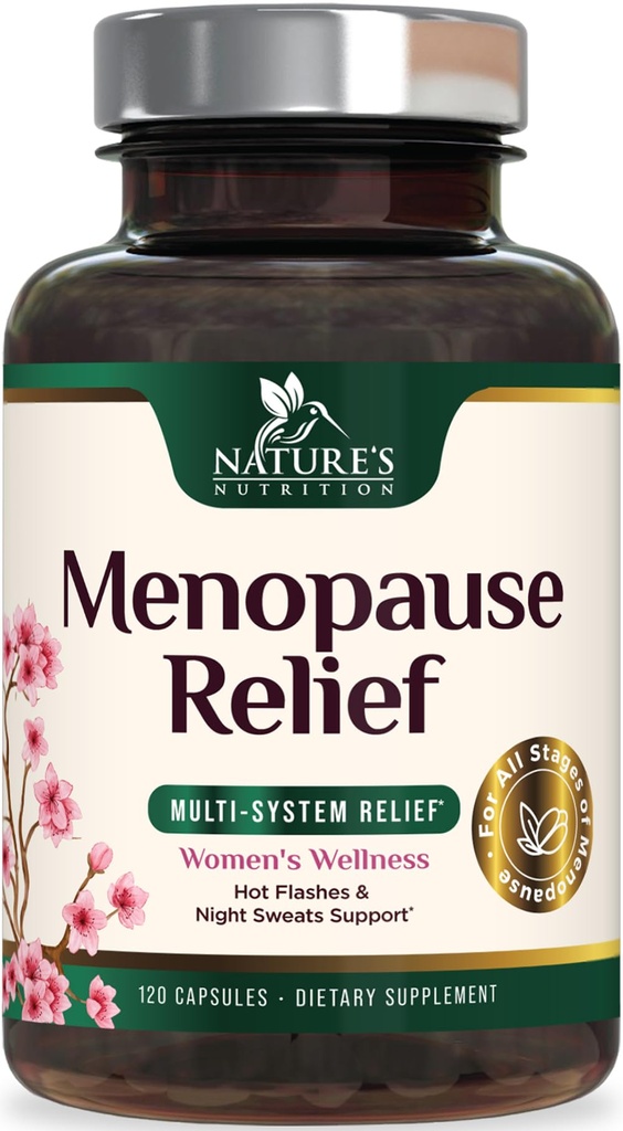 Menopause Ergänzungen für Frauen - Menopause Relief Unterstützung Probiotika mit schwarzem Cohosh, natürliche Unterstützung Ergänzungen für Mild Hot Flashes & Nacht Sweats & PH Balance Support Supplement - 120 Kapseln