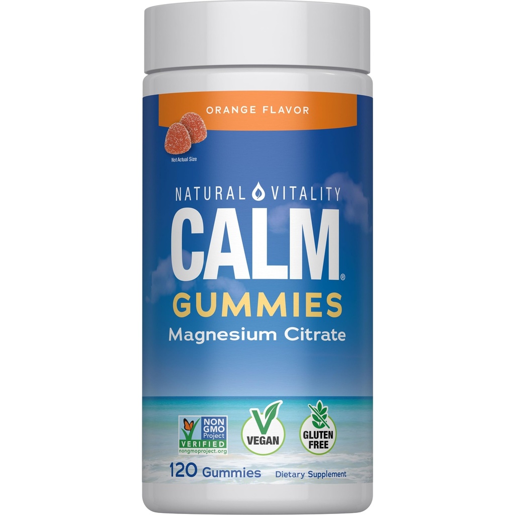 Vitalité naturelle Calme Magnésium Gommies de 330mg Par Serving.