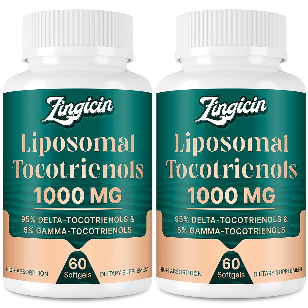 Vitamin E Tocotrienols - Liposomal Tocotrienols Supplement 1000mg, Highly Absorbable Delta Tocotrienol und Gamma Tocotrienol für Knochengesundheit und Antioxidantienunterstützung, 120 Softgels