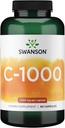 Swanson Vitamin C w/Rose HIPS - Kräuterergänzung Förderung der Hautgesundheit, Herzgesundheit & Immunsystem Unterstützung - Natürliche Formel Förderung Schutz & Wellness - (90 Kapseln, 1000mg Jeder)