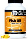 TGS Triple Strength Omega 3 Fish Oil Supplement - 1260mg EPA DHA für Männer und Frauen - Burpless, Pure Omega 3 Fettsäuren aus Wild Alaska Pollock in Triglycerid Form - 180 Kapseln, 90 Portionen
