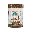 Nutrela Kids Proteinpulver, Schokoladengeschmack, 400g, Gedächtnis und Gehirnentwicklung, Muskelmasse, Knochen- und Zahnstärke