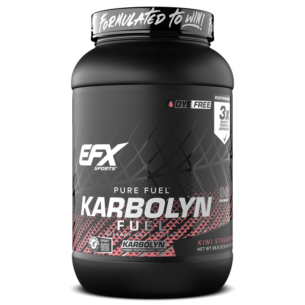 EFX Sports Karbolyn Carburant (en poudre d'hydrate de carbone à absorption rapide) Charge de glucides, énergie soutenue, récupération rapide (sans stimulant) 36 portions