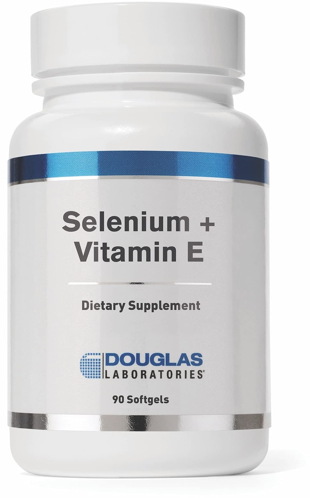 Douglas Laboratories Selen + Vitamin E | 400 I.E. der natürlichen Form von Vitamin E und 50 μg Selen | 90 Softgels