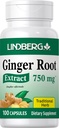 Lindberg Ginger Root Capsuls | 100 Count | Nicht-GVO, glutenfreie Ergänzung