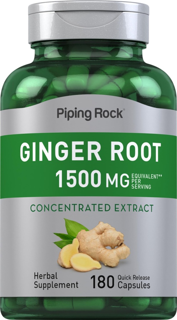 Supplément de racine de gingembre de roche piquant 180 capsules