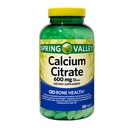 Citrate de calcium 600 mg Comprimés - Supplément de citrate de calcium pur, 300 Compte - Soutiens Bone Health and Wellness, Citrato de Calcio, Haute Absorption Calcium 600 mg