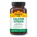 Country Life Calcium Citrat mit Vitamin D – 500mg – Hochresorbierbares Calcium Supplement – Zertifiziert glutenfrei, vegan, Halal, nicht gentechnisch verändert – 120 Tabletten