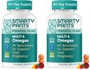 SmartyPants Pränatale Multivitamin-Gummie, Omega 3 (DHA/EPA), Methylfolat, Biotin, Vitamin D3, C, Vitamin B12, B6, A, K & Zink, glutenfrei, 120 Zählung (40-Tage-Versorgung) (Paket von 2)