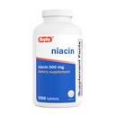 Rugby Niacine 500mg - Supplément de vitamine B3 pour les hommes et les femmes - 1000 comprimés (1-Pack)