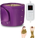 Massage électrique Slimming Back Sauna Ceinture 10 Modes de massage Vibration 360 ° Machine de chauffage en cercle entier pour la taille et le ventre abdominal 7 niveaux de chaleur, Massage arrière inférieur pour soulager la douleur Tissu profond