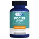 Fokus Lutein für Augen mit Meso-Zeaxanthin, Augen-Vitamin-Ergänzung, 60 Count, 60 Day Supply, tägliche Vision-Unterstützung für digitale Bildschirme, helles Licht, Sonnenlicht, vegan und zuckerfrei, Made in USA
