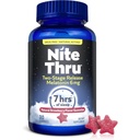Mélatonine à deux niveaux, 6mg, fraise, supplément alimentaire, 30 gommies