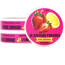 LyvWel 72mg Koffein-Energiebeutel | Nootropic Focus & Neuro Support | 3-Pack mit 16 Beuteln pro Dose | Tabakfreie, nikotinfreie, schnelle Energielösung (3 Packung, Pink Lemonade)