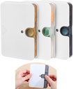 3 gemischte Farben Tragbare Pille Organizer, 6 Komponenten Reisen Pille Case für Geldbeutel oder Tasche -Kleine Pille Box Dispenser Home Travel Supplement Semi Transparent (3 gemischte Farben)