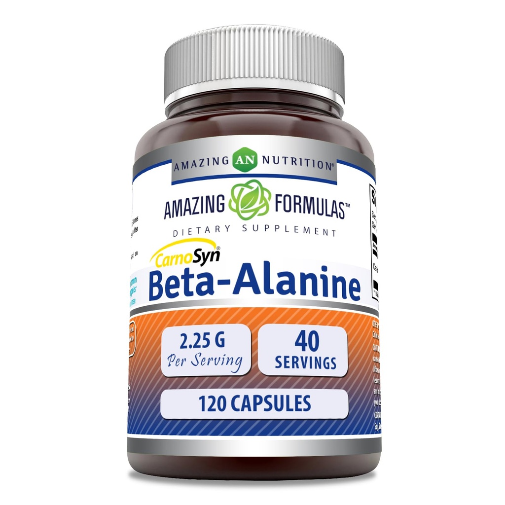 Formules étonnantes Bêta Alanine Supplément de 2250 Mg par service
