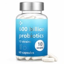 Probiotika für Frauen und Männer, 60 Milliarden CFUs pro Portion mit 10 Stämmen & präbiotische Faser, tägliche probiotische Ergänzung für Verdauungsgesundheit, Gut Balance, Immununterstützung, 60 Kapseln