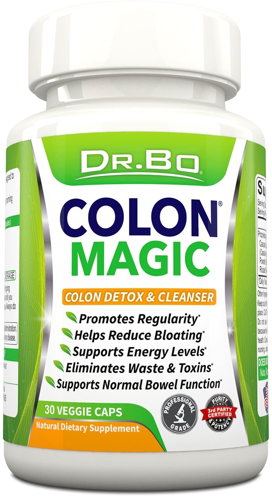 Colon Cleanse Detox Formula - Pilules naturelles de nettoyage Bowel pour Bloating intestinal et nettoyage digestif rapide - Supplément de soulagement de la constipation quotidienne Gut, Belly, Stomach - Femmes Men Herbal Weight Flush