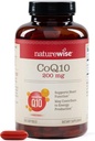 NatureWise CoQ10 200mg Softgels, High Potency Ubiquinone - Coenzym Q10 Supplement - Antioxidans für Herzgesundheit + Energie - Vegan, Non-GMO, Glutenfrei - 200 Count[200-Day Supply]